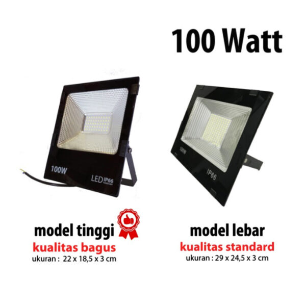 Lampu Led Sorot Tembak Floodlight Outdoor 100W Reflector Mini IP66-100W-0