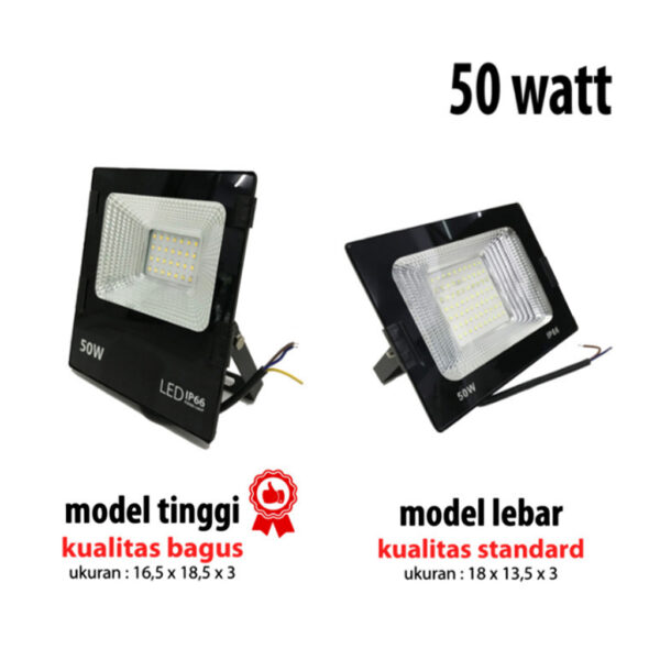 Lampu Led Sorot Tembak Floodlight Outdoor 50W Reflector Mini IP66-050W-0
