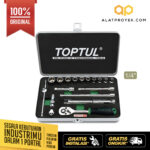Kunci Sock Socket Set SAE 1/4" DR. 12PT 18pcs Toptul GCAD1811-0
