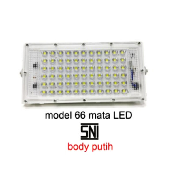 Led Sorot Tembak Dob Floodlight Dob 50W - 66Led Body Putih-0