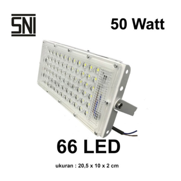 Led Sorot Tembak Dob Floodlight Dob 50W - 66Led Body Putih-35191