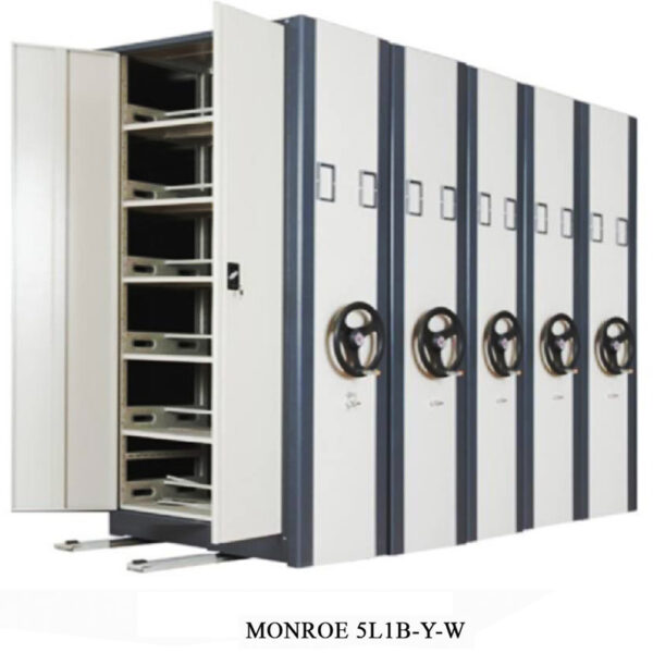 Lemari File Mobile 5 Line 1 Bay SAN Monroe 5L1B-Y-W-35948