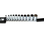 Deep Socket Rail Set 11PCS 3/8" DR. 12PT - SAE Toptul GBAQ1101-0