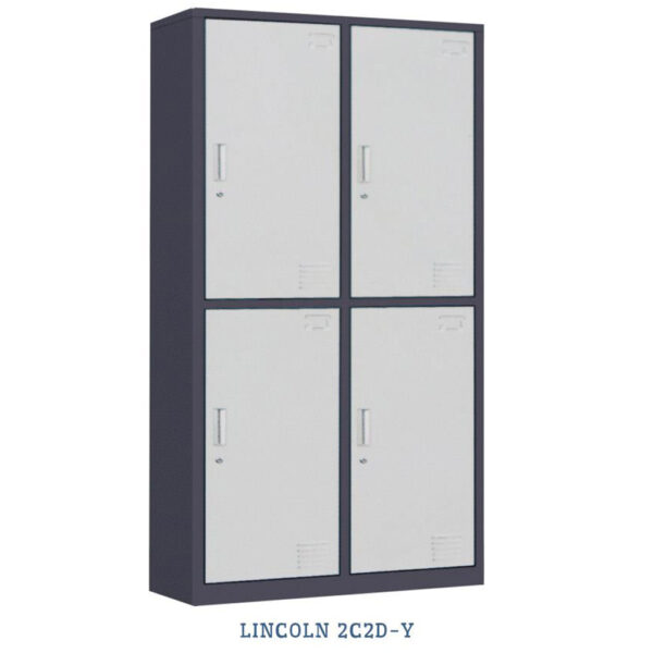 Lemari Locker 4 Pintu (Standart Edge) SAN Lincoln 2C2D-Y-35844