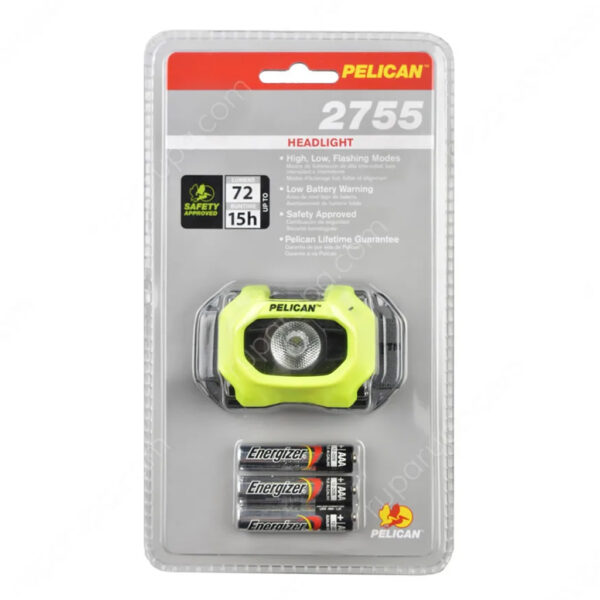 Senter Kepala Flashlight Headlight Led Yellow 2755C Pelican 10088896-36531