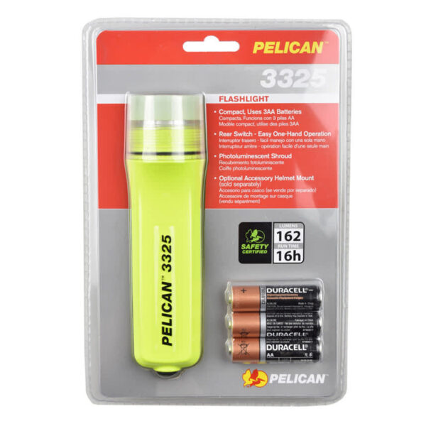 Senter Safety Flashlight Led Yellow 3325 Pelican 10115489-36528
