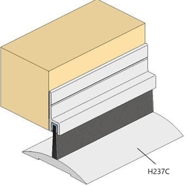 Raven H237C Premium Threshold Plate 900mm In Silver Tanggul Air-36638