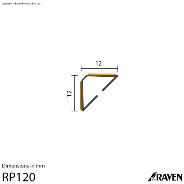 Raven Acoustic Door&Window Frame Seal Rp 120 Brown Double Door Set-36752