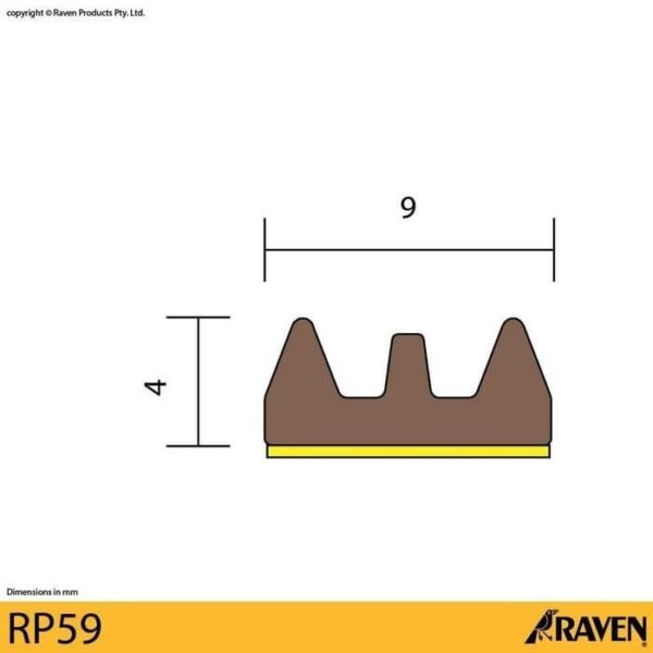 Raven Door Seal Rp17 + Rp59 White Paket Bundling Penutup Celah Pintu-36593