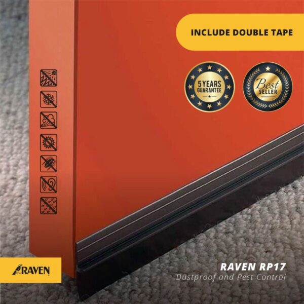 Penutup Lubang Bawah Pintu Raven Rp17 Coklat Door Bottom Seal-36839
