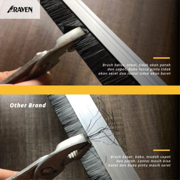 Raven Door Bottom Seal Rp 2A Clear(Silver) Penutup Celah Bawah Pintu-36788