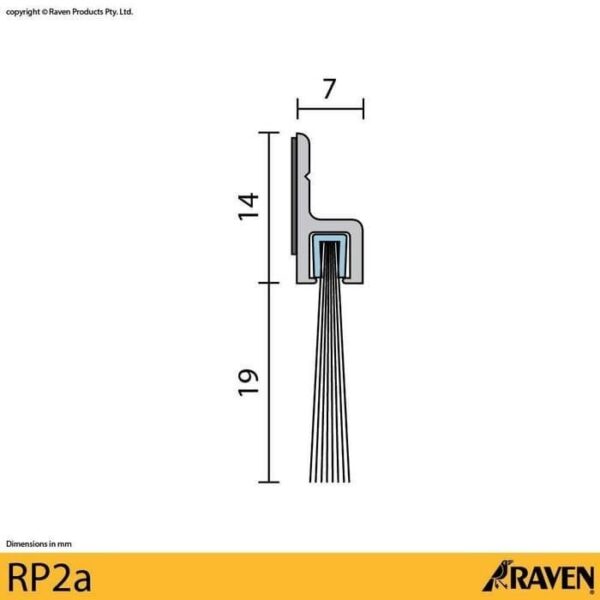 Raven Door Seal Rp2A Silver + Rp61 Grey Paket Penutup Celah Pintu-36607