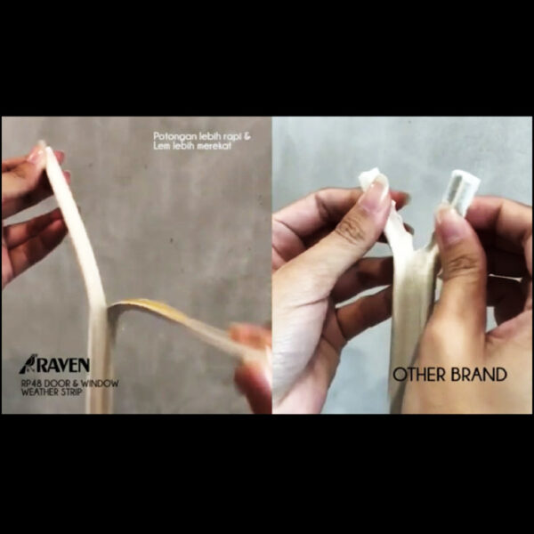 Raven Door & Window Seal Rp48 Brown 100 Meter Seal Pintu Jendela-36715