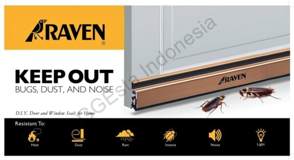 Raven Door Bottom Seal Rp 4 Storm Proof Bronze(Brown)-36780