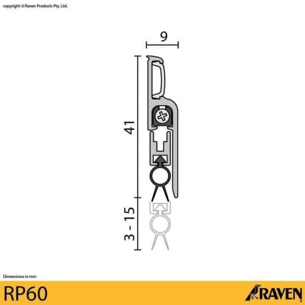 Raven Door Seal Rp60 Bronze + Rp48 Brown Paket Penutup Celah Pintu-36615
