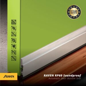 Raven Automatic Door Bottom Seal Rp 60 Clear A.(Silver) Seal Otomatis-0