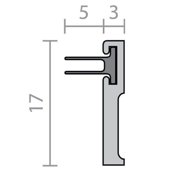 Raven Astragal Seal Rp71Si 3000mm-36675
