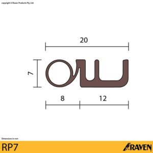 Raven Door & Window Frame Seal Rp7 Brown-0