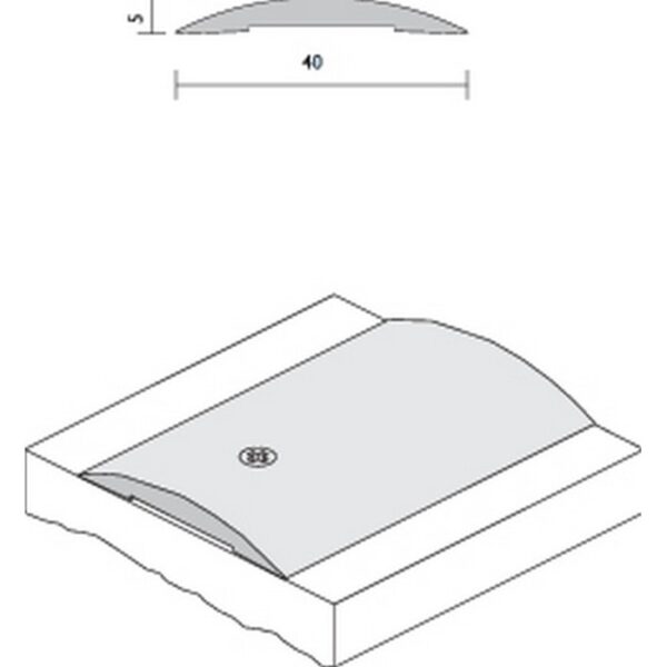 Raven Rp82 Threshold Plate 100Cm In Silver Tanggul Air-36678