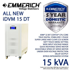 Stabilizer Listrik ALL NEW iDVM 15-DT 15kVA Emmerich ERIDVM150DT-0