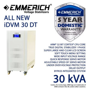 Stabilizer Listrik ALL NEW iDVM 30-DT 30kVA Emmerich ERIDVM300DT-0