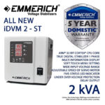 Stabilizer Listrik ALL NEW iDVM 2-ST 2kVA Emmerich ERIDVM020ST-0