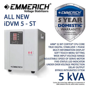 Stabilizer Listrik ALL NEW iDVM 5-ST 5kVA Emmerich ERIDVM050ST-0