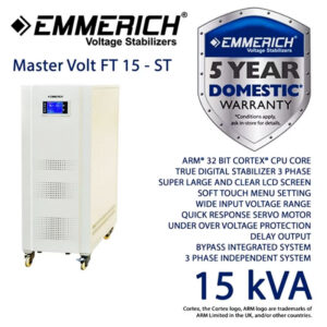 Stabilizer Listrik ALL NEW Master Volt FT 15-ST 15kVA Emmerich ERMVFT150ST-0