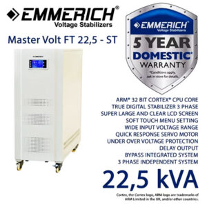 Stabilizer Listrik ALL NEW Master Volt FT 22.5-ST 22.5kVA Emmerich ERMVFT225ST-0