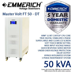 Stabilizer Listrik ALL NEW Master Volt FT 50-DT 50kVA Emmerich ERMVFT500DT-0