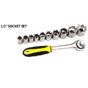Kunci Sock Socket Set SQ1/2IN 10-24MM 11Pcs LRSOS11 Krisbow 10212884-0