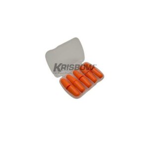Ear Plug PU Foam 5 Pair With Case Orange Krisbow 10121916-0