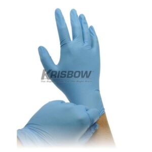 Sarung Tangan Glove Disposal Nitrile M Blue 100 PCS Krisbow 10152286-0