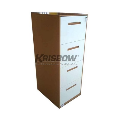 Lemari File Cabinet 4 Drawer Brown Beige Krisbow 10342616-0