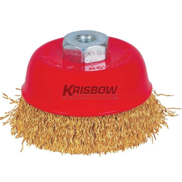 Crimp Cup Brush 75MMXM10 IRACB34 Krisbow KW0300045-37373