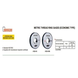 Alat Ukur Thread Ring Gage, 6g, Go, ISO 1502 M7x1 Insize 4120-7-0