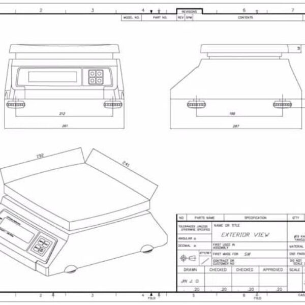 Timbangan Meja Digital Cas SW-1S-37506