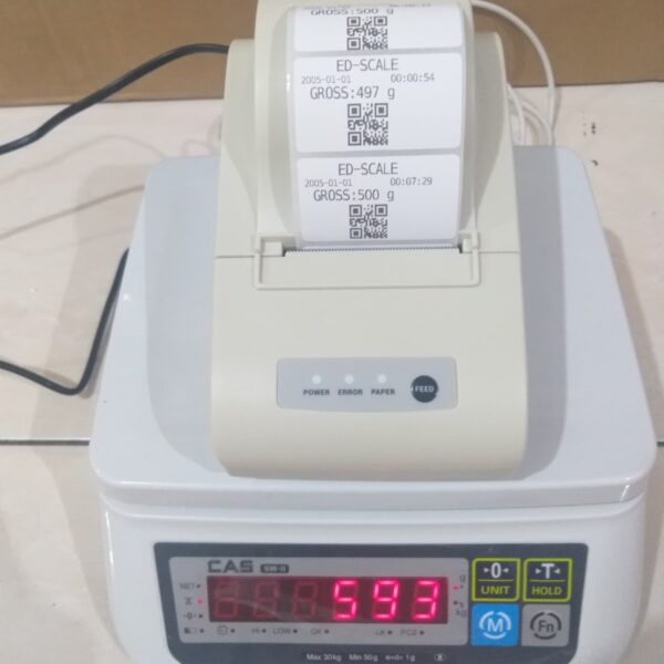 Timbangan Printing Label Sticker 30kg Cas SW-II IS DLP-50-37521