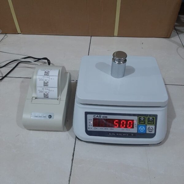 Timbangan Printing Label Sticker 30kg Cas SW-II IS DLP-50-0