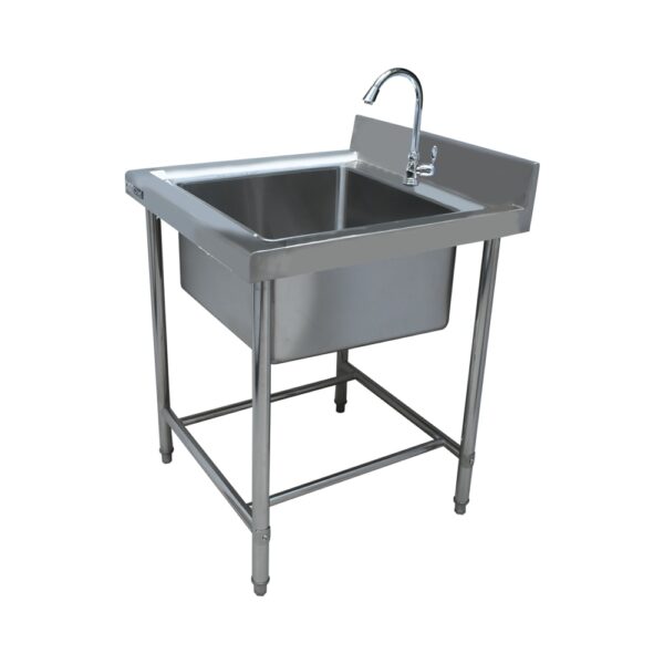 Wastafel Singel Sink Silver 70CM S/S Krischef 10051957-37795