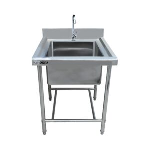 Wastafel Singel Sink Silver 70CM S/S Krischef 10051957-0
