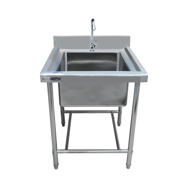 Wastafel Singel Sink Silver 70CM S/S Krischef 10051957-0