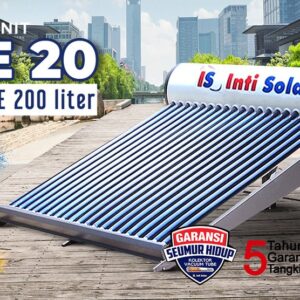 Pemanas Air Matahari Water Heater 200 Liter Inti Solar 20 CE-0