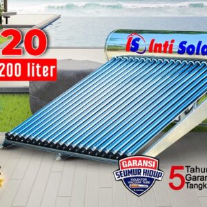 Pemanas Air Matahari Water Heater 200 Liter Inti Solar 20 IN-0