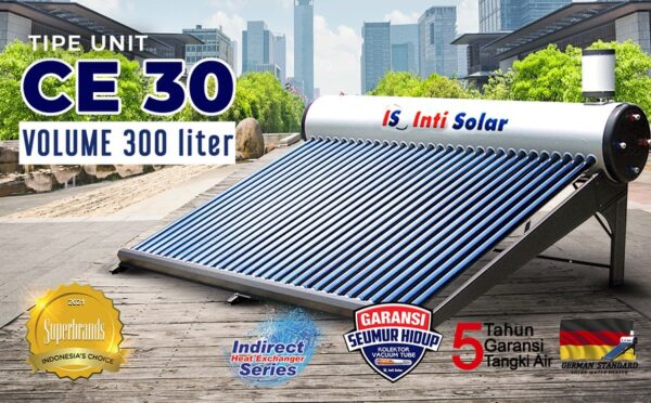 Pemanas Air Matahari Water Heater 300 Liter Inti Solar 30 CE-0