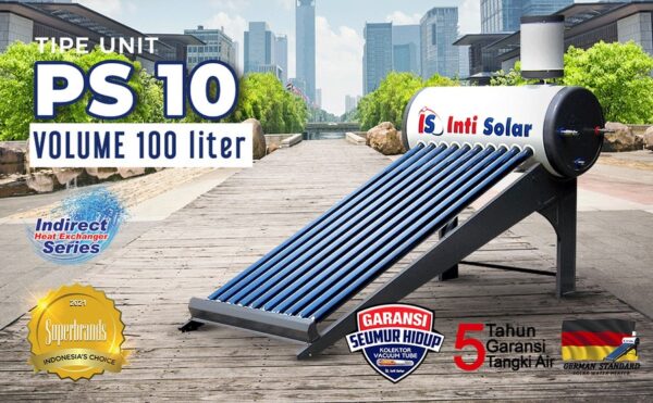 Pemanas Air Matahari Water Heater 100 Liter Inti Solar PS 10-0