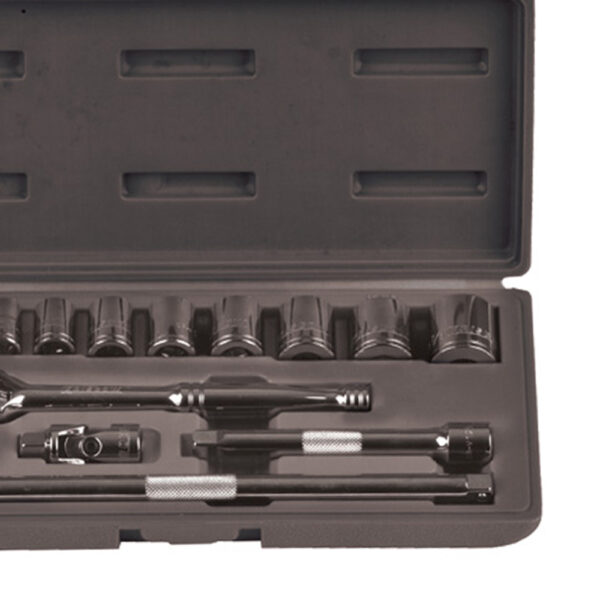 Socket Set SQ3/8IN 10-22MM 18PC LRSOS1 Krisbow 10451484-38000
