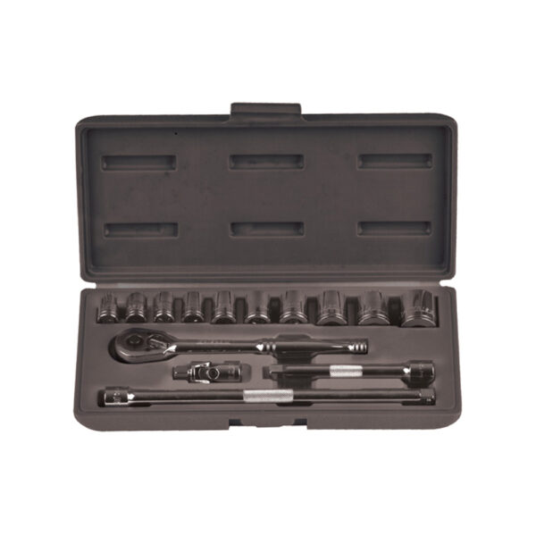 Socket Set SQ3/8IN 10-22MM 18PC LRSOS1 Krisbow 10451484-0