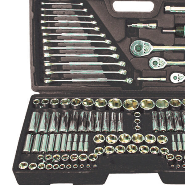 Socket Set 1/4+3/8+1/2IN+MM 123PC LRSOS2 Krisbow 10451485-38002