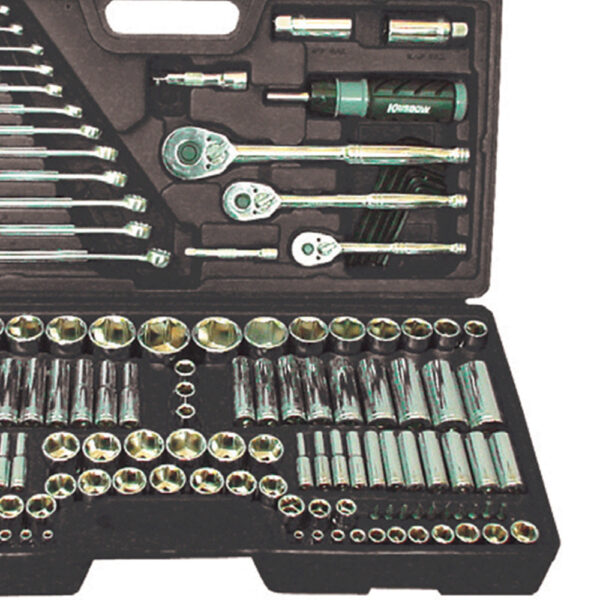 Socket Set 1/4+3/8+1/2IN+MM 123PC LRSOS2 Krisbow 10451485-38003